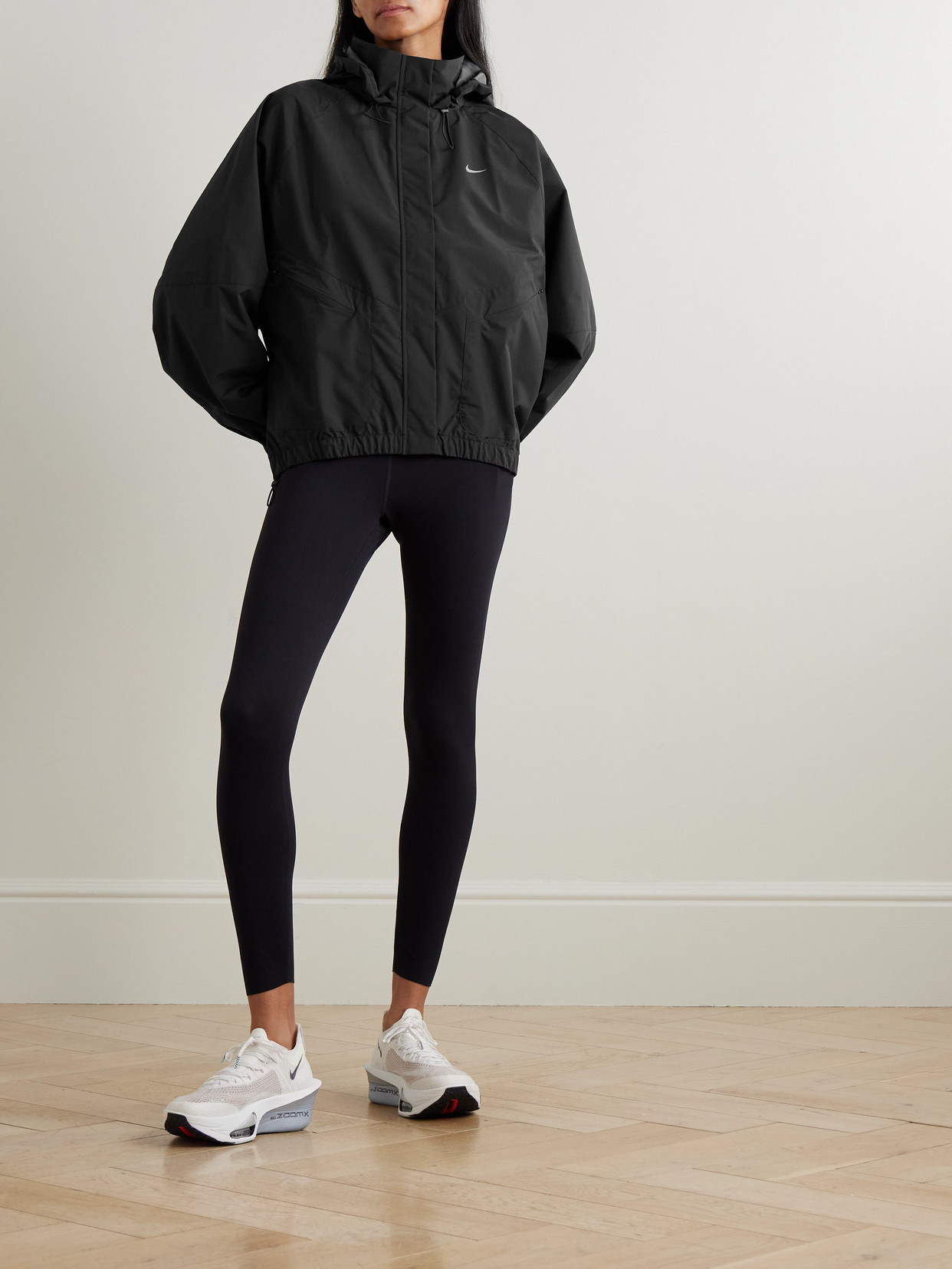 Nike Swift Hooded Storm-fit Jacket In Black