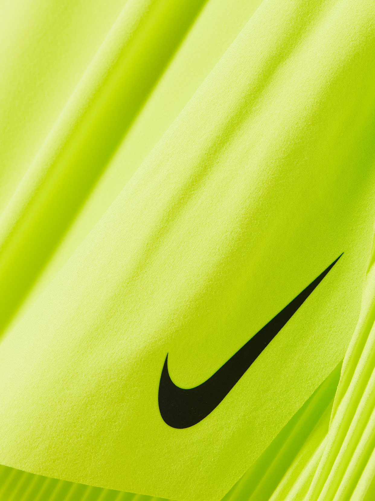 Nike Aeroswift Dri-fit Adv Pleated Running Shorts In Yellow