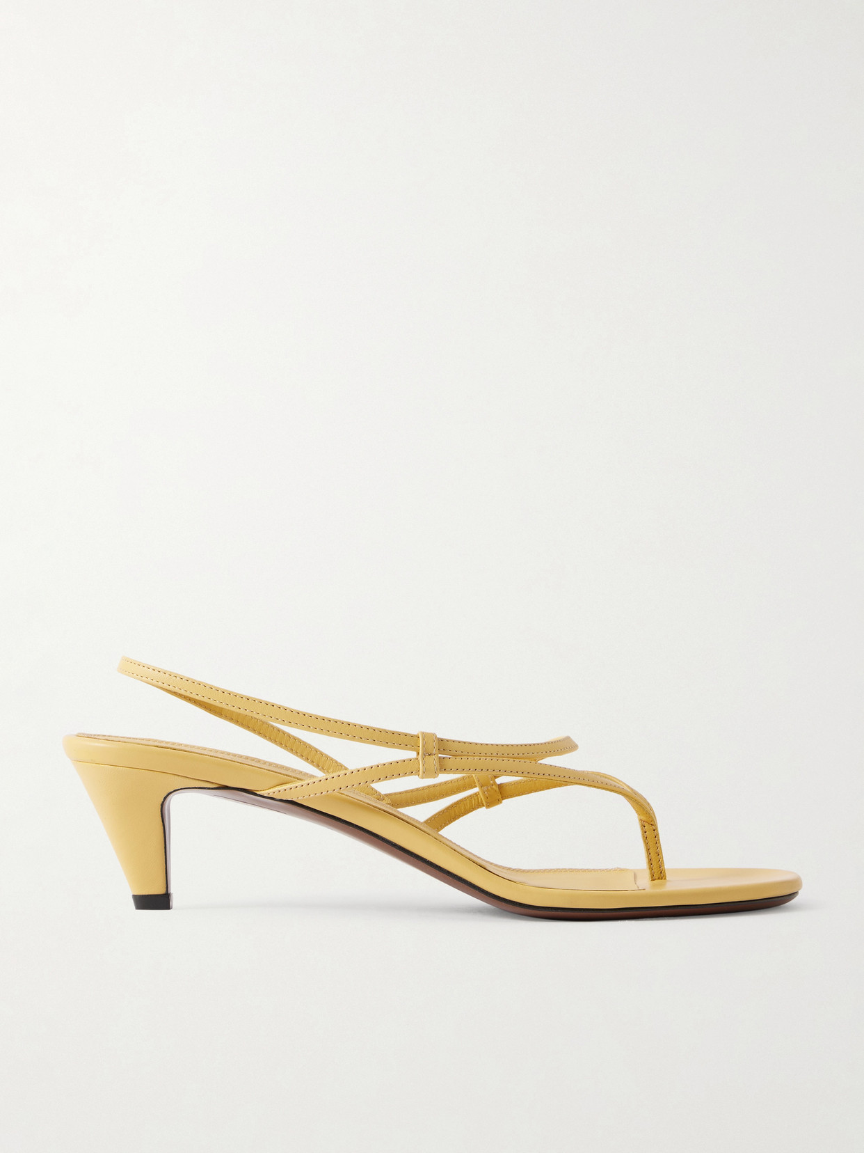 Neous Safi Leather Sandals In Yellow