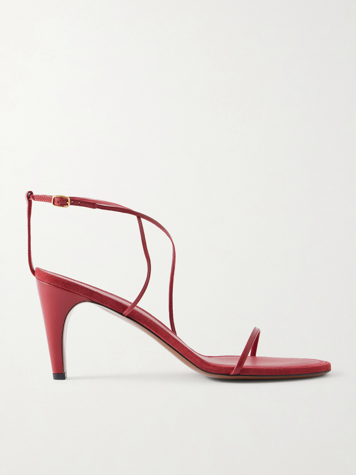 Neous Chamu Leather Sandals In Red