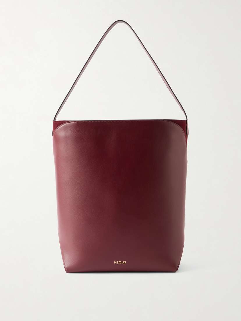 NEOUS Thea Suede-trimmed Leather Shoulder Bag