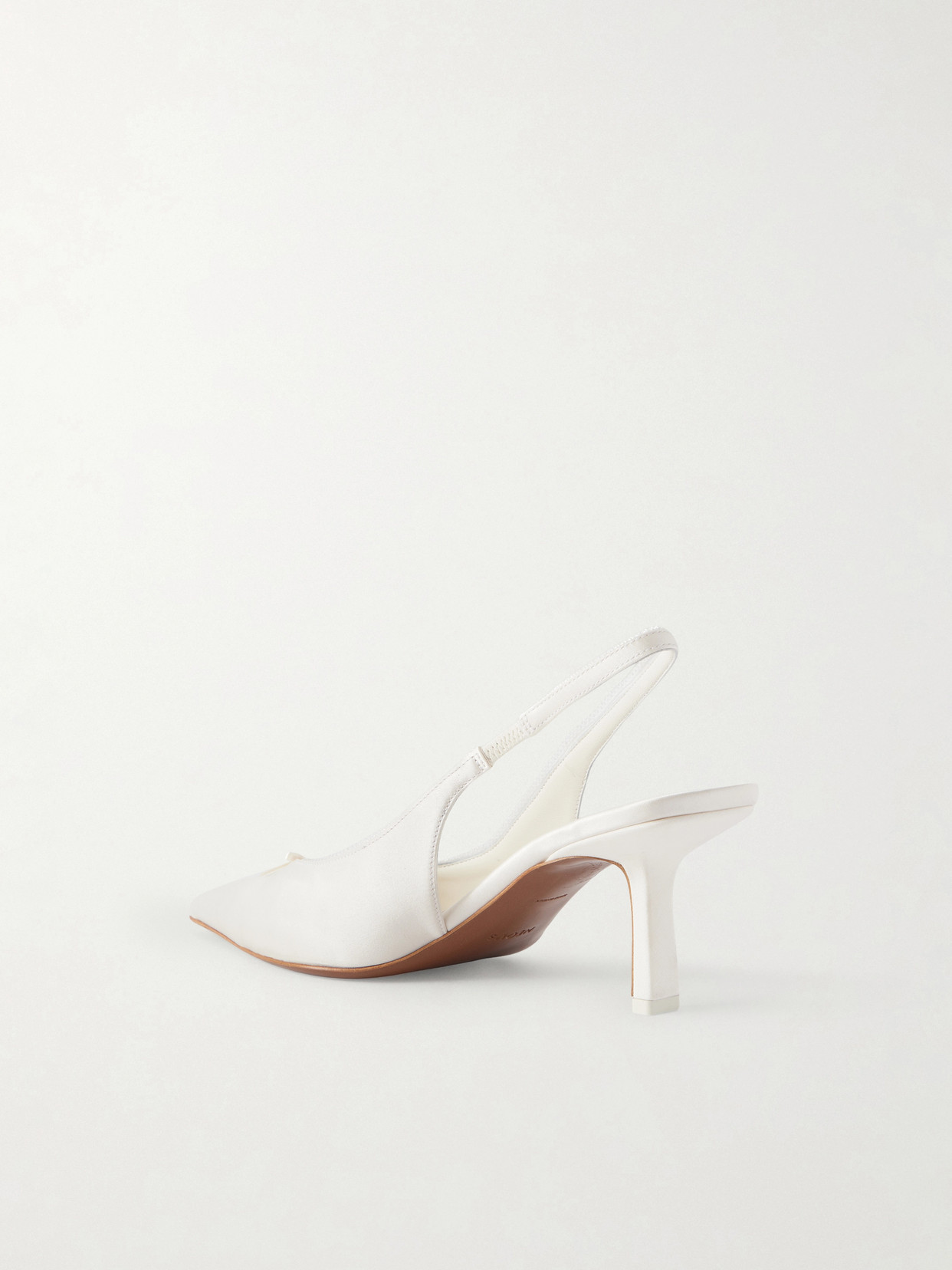 Moriah Lace-Trimmed Twill Slingback