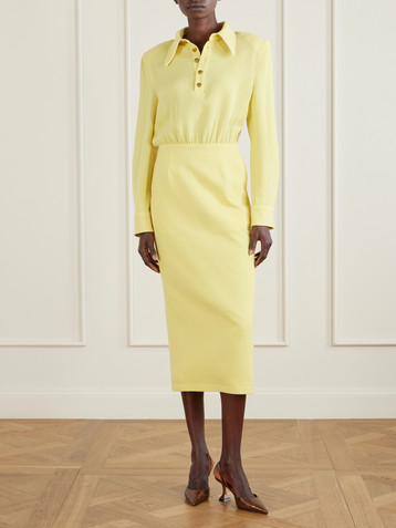 Willy Chavarria Wool midi dress