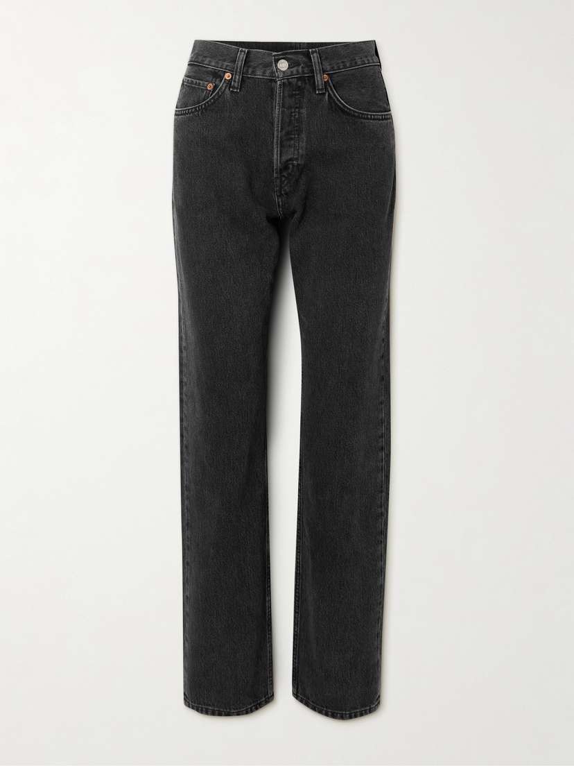 RE/DONE 90s High-rise Straight-leg Organic And Recycled Jeans