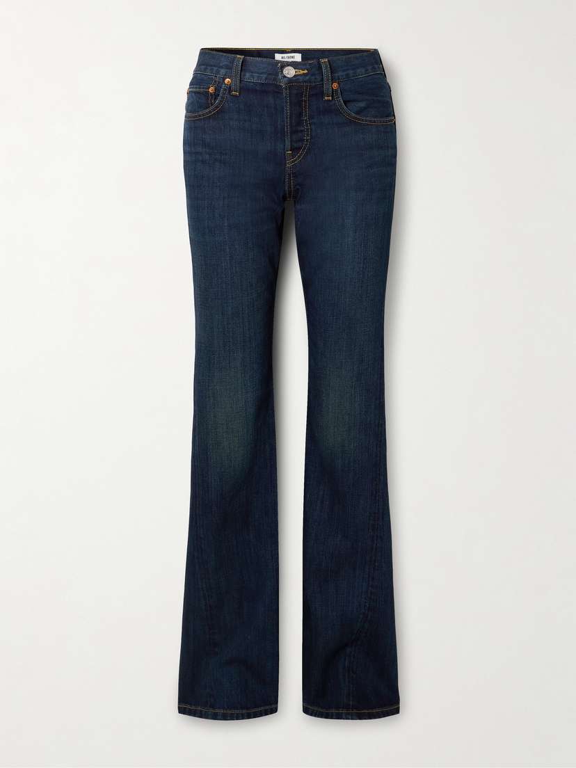 RE/DONE Twisted Mid-rise Bootcut Jeans