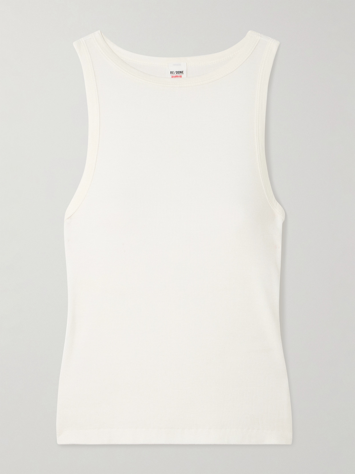 Re/done + Hanes Ribbed Stretch-modal Tank In Multi