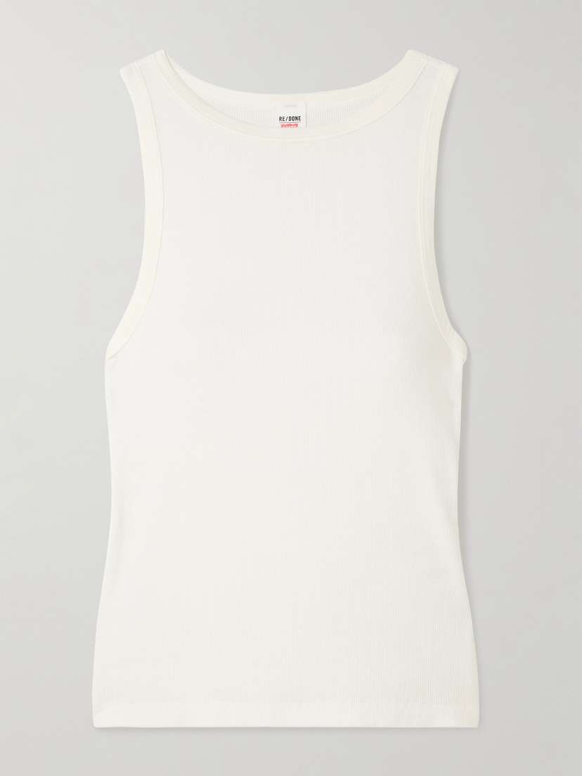 RE/DONE + Hanes Ribbed Stretch-modal Tank