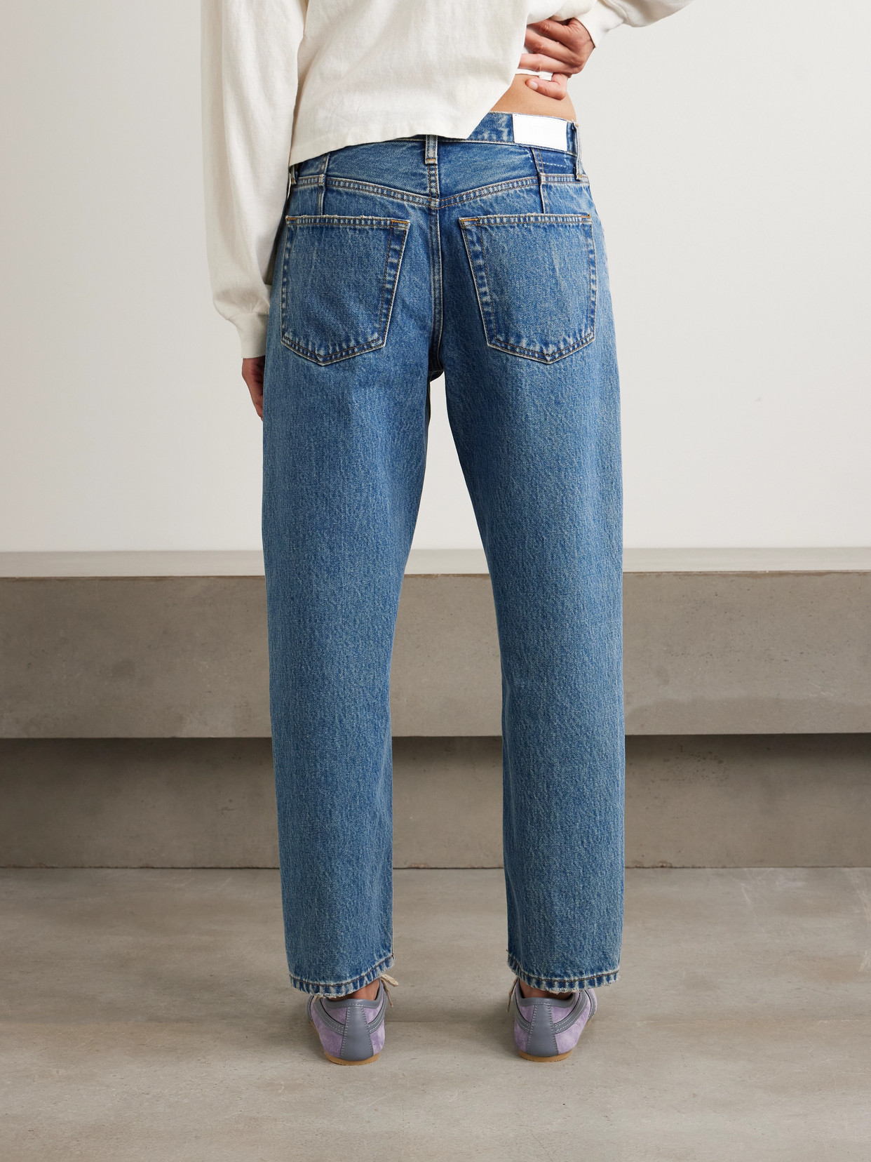 Re/Done - The Ollie High-Rise Straight-Leg Organic Jeans