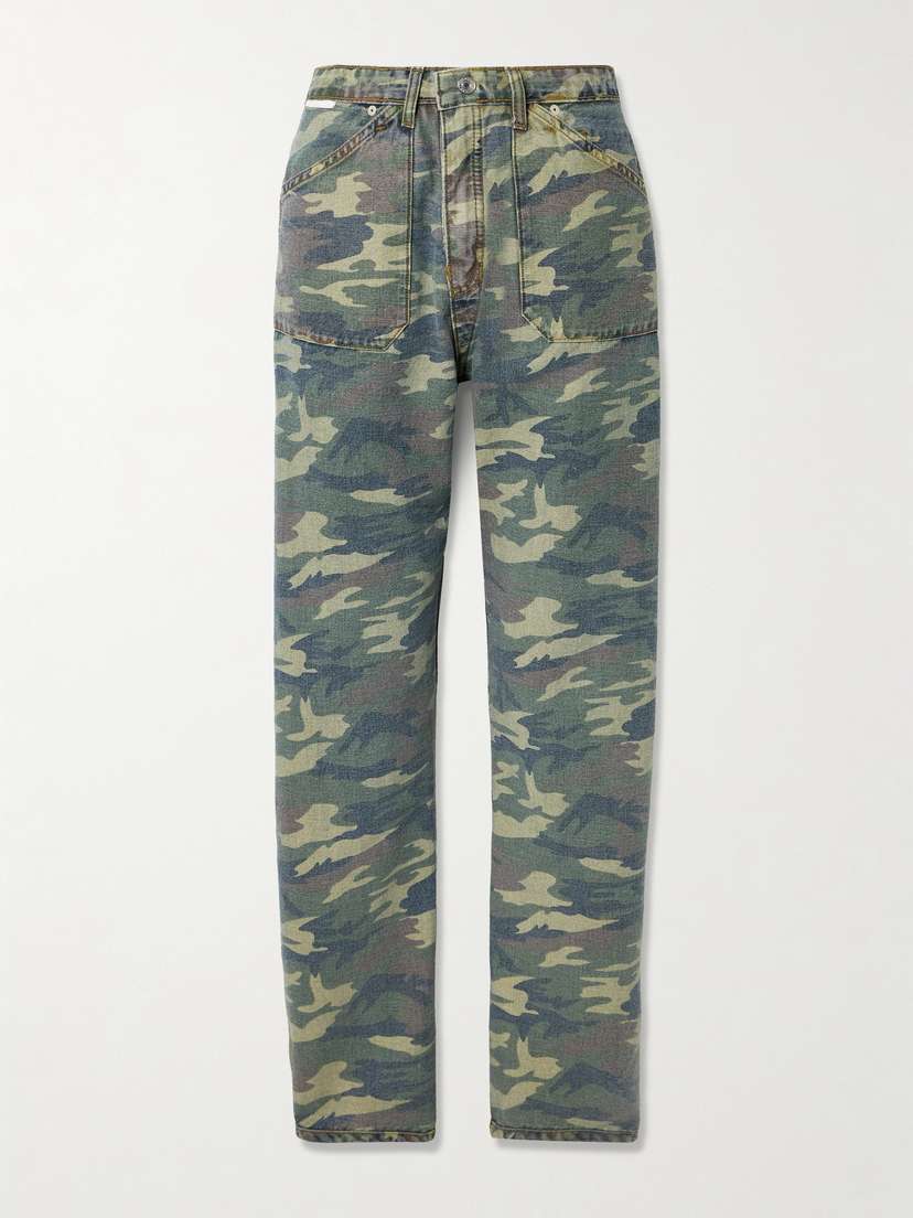 RE/DONE The Rewind Reversible High-rise Wide-leg Organic Jeans