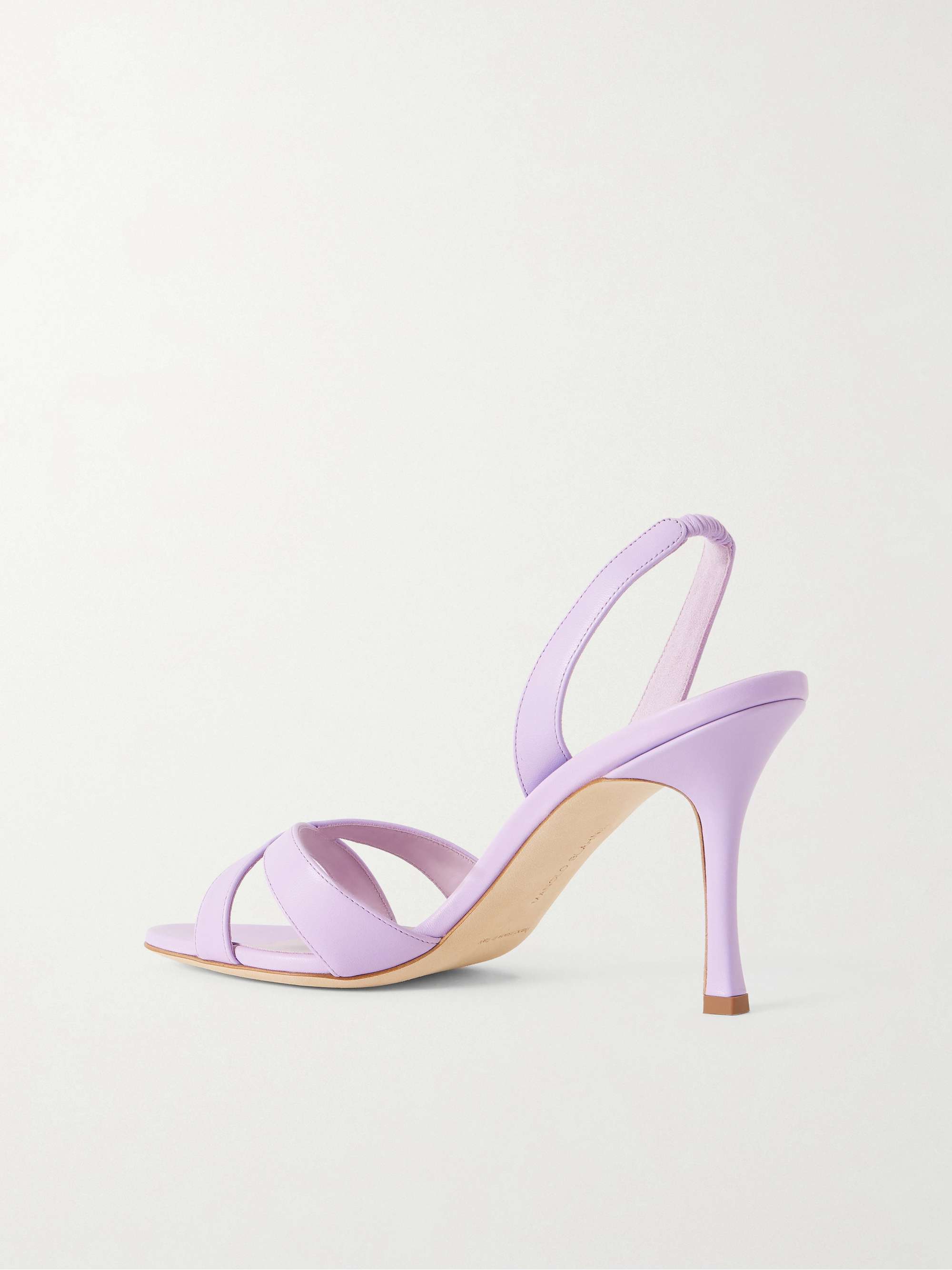 MANOLO BLAHNIK Callasli 90 leather slingback sandals