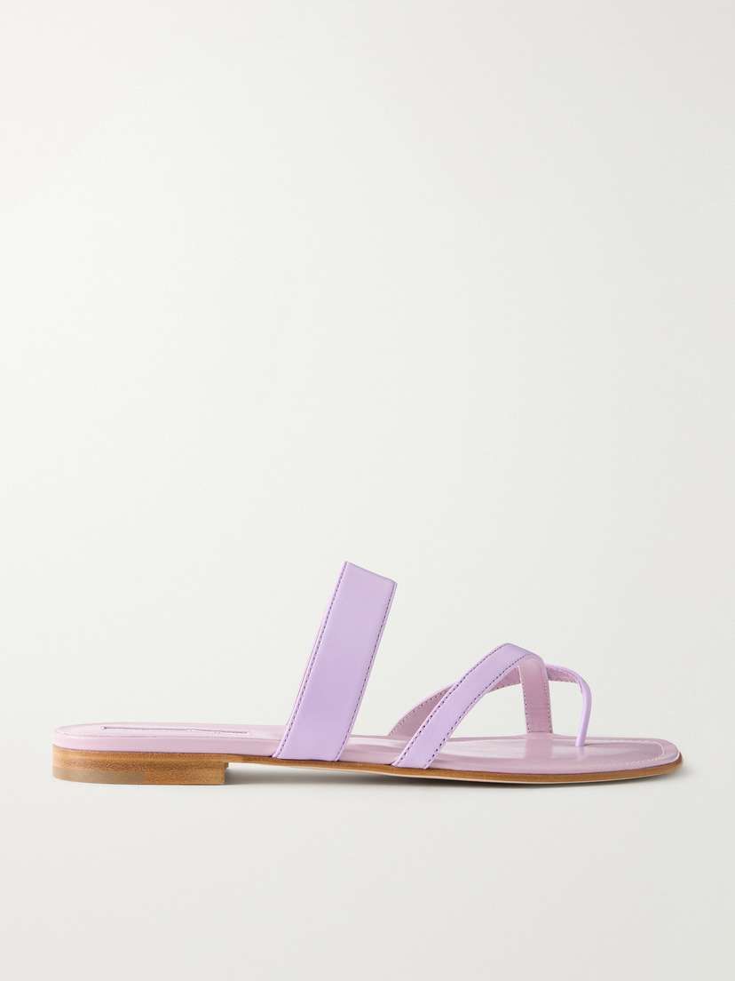 Manolo Blahnik Susa Leather Sandals