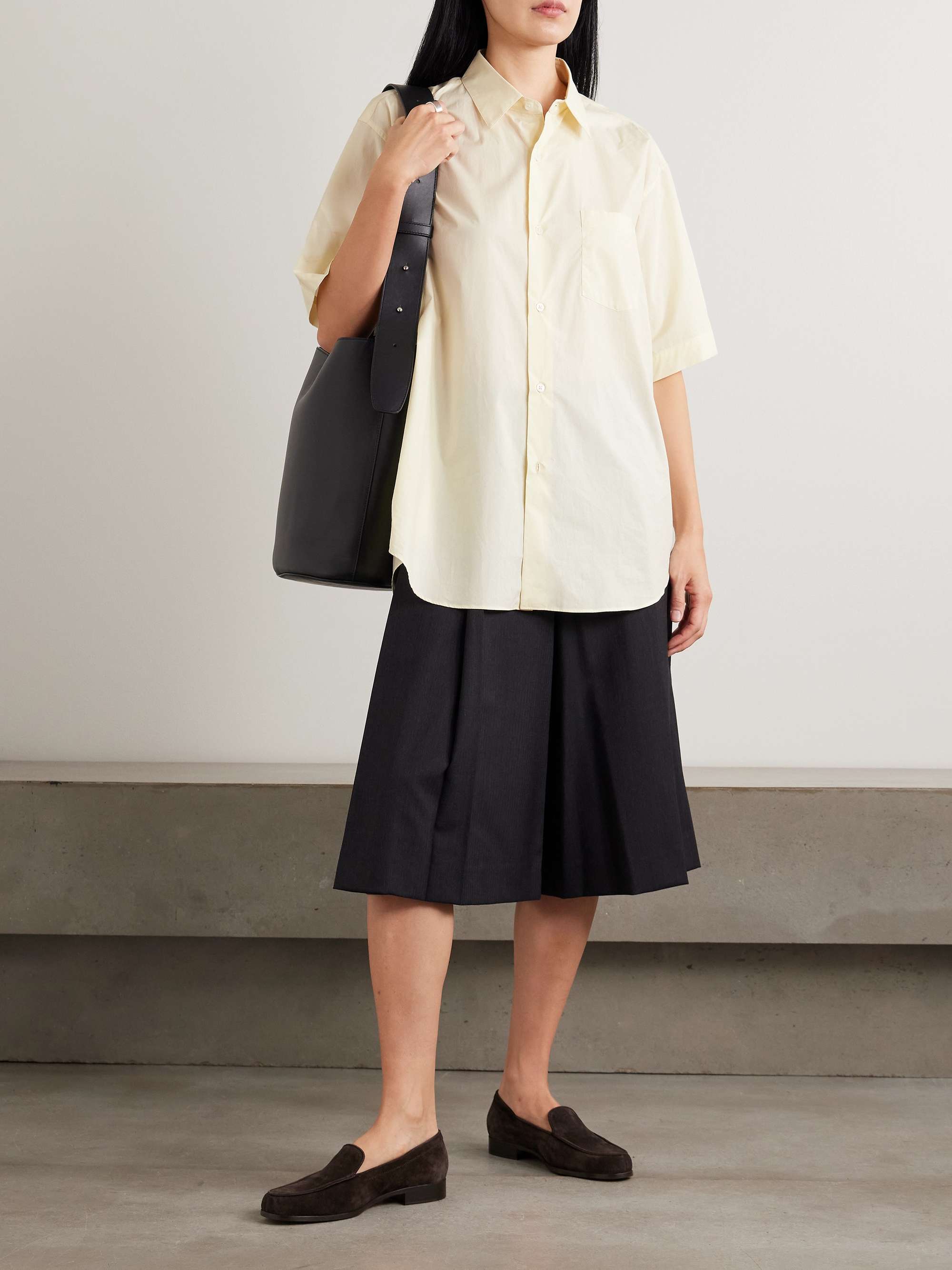 SSSTEIN Suvin cotton-poplin shirt | NET-A-PORTER