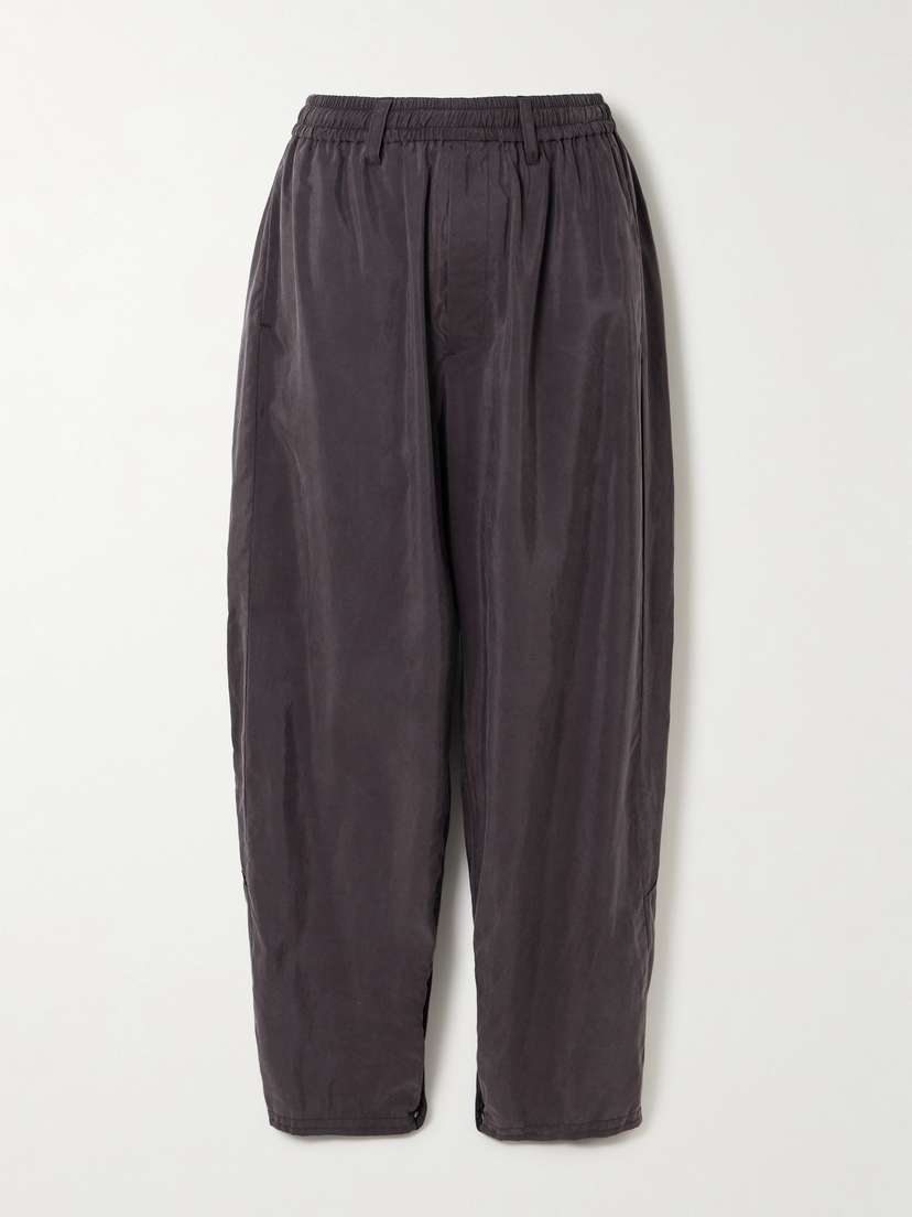 ssstein Pleated Silk-blend Track Pants