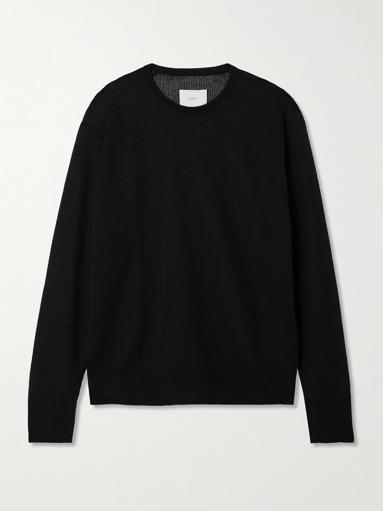 Ssstein Knitted Sweater In Black