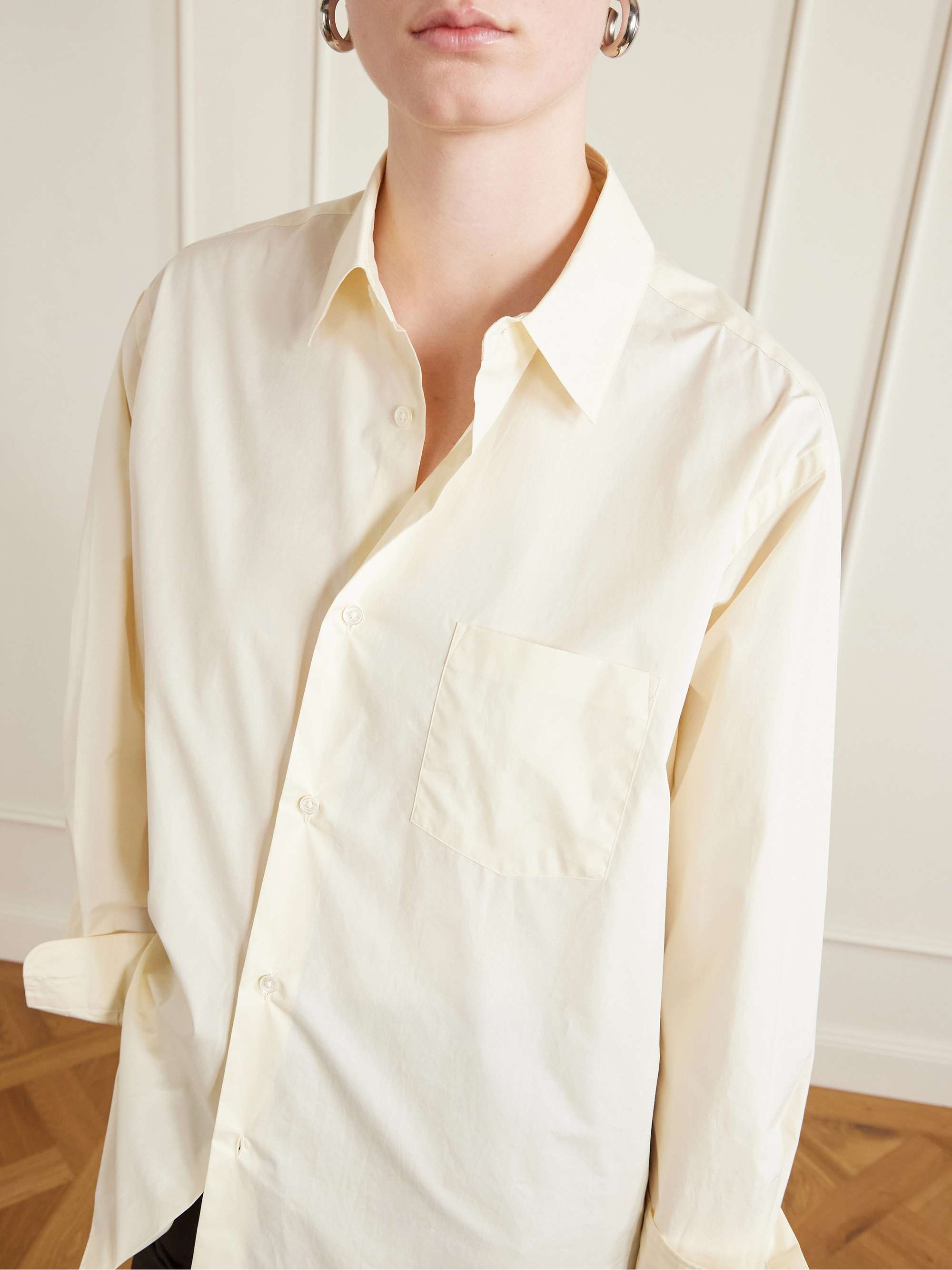 SSSTEIN Suvin oversized cotton-poplin shirt | NET-A-PORTER