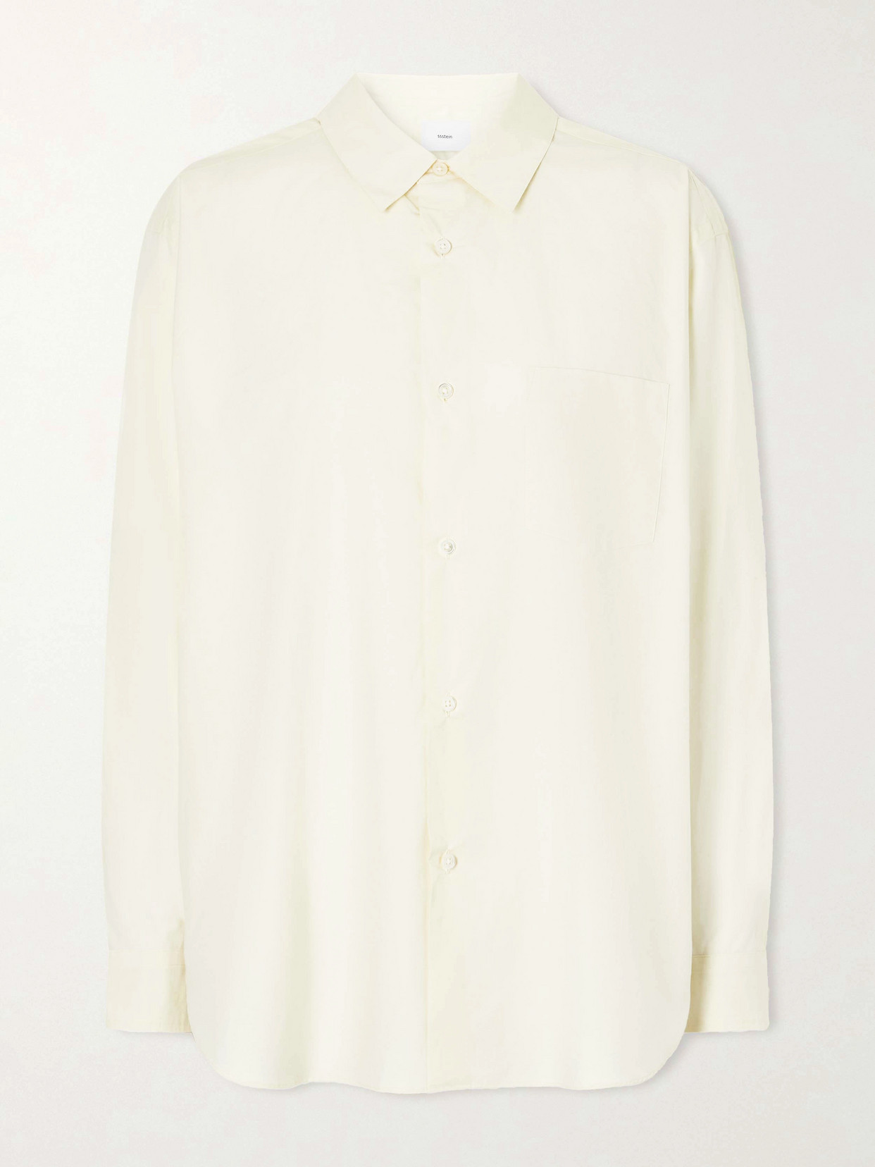 Ssstein Suvin Oversized Cotton-poplin Shirt In White
