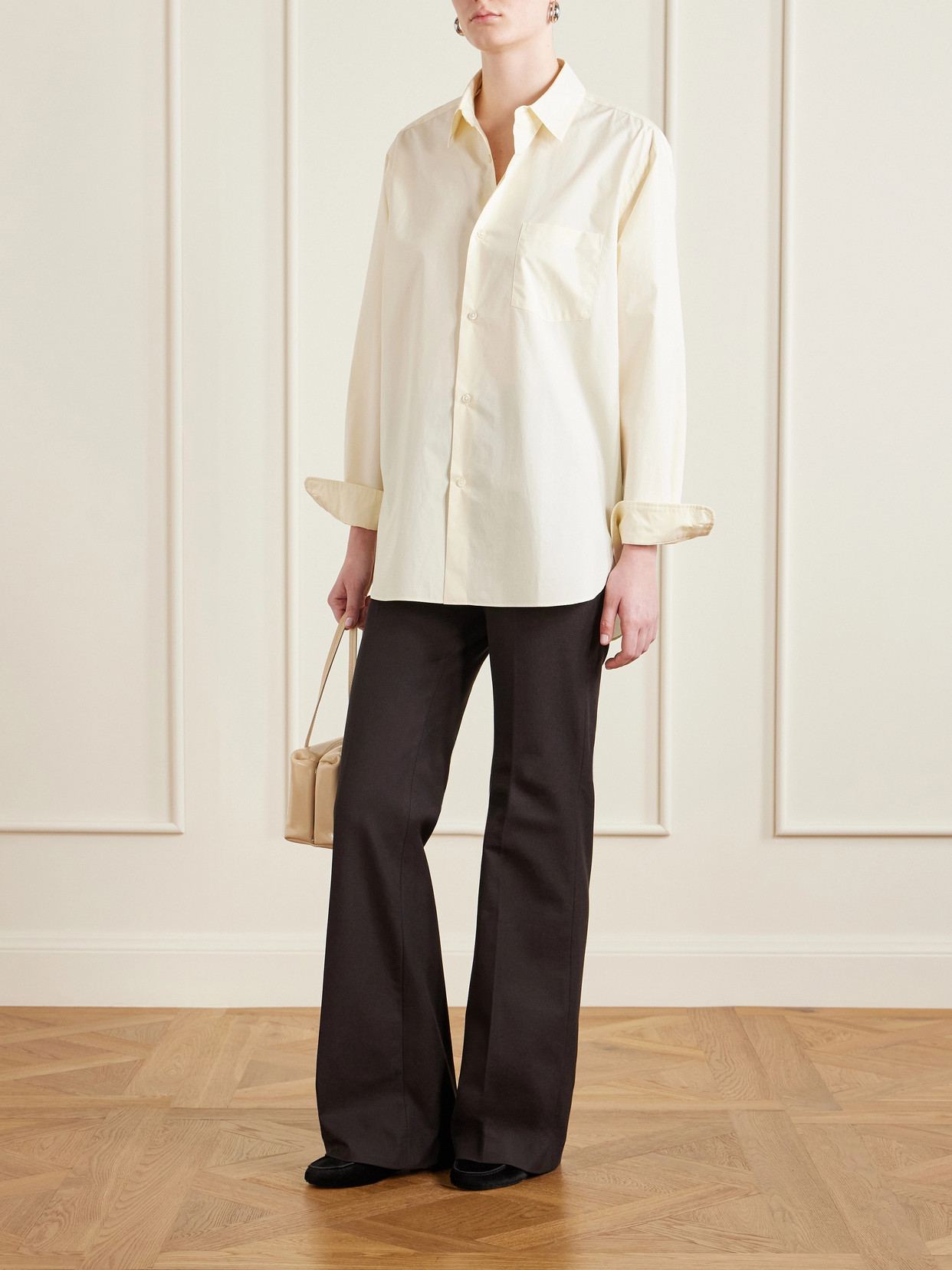 Suvin Oversized Cotton-Poplin Shirt