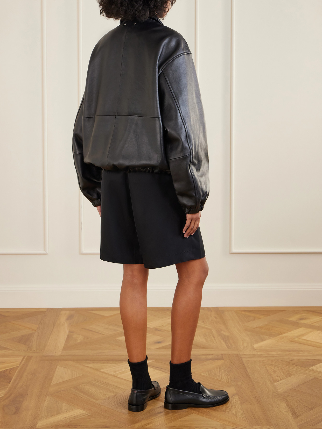 Ssstein Leather Jacket In Black