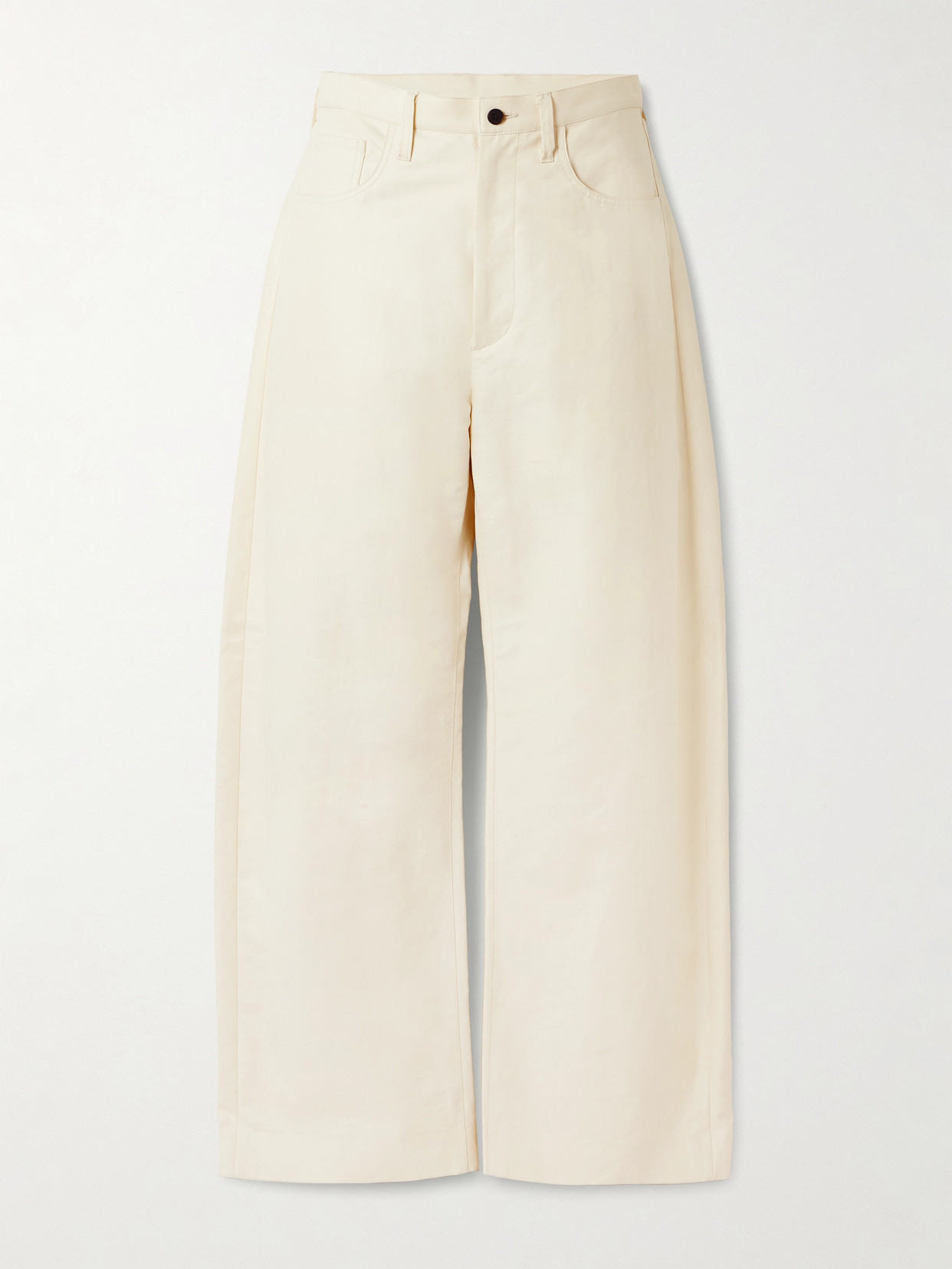 Ssstein High-rise Wide-leg Jeans In Neutral