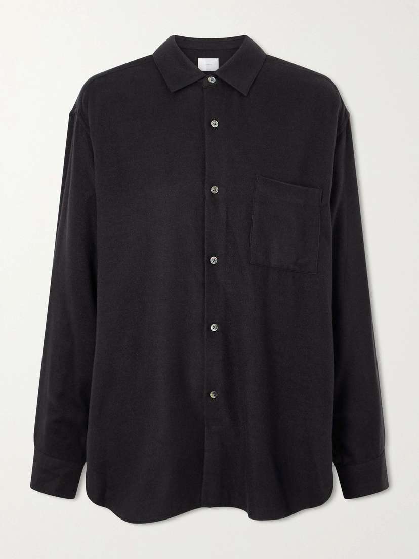 ssstein Oversized Silk-blend Flannel Shirt