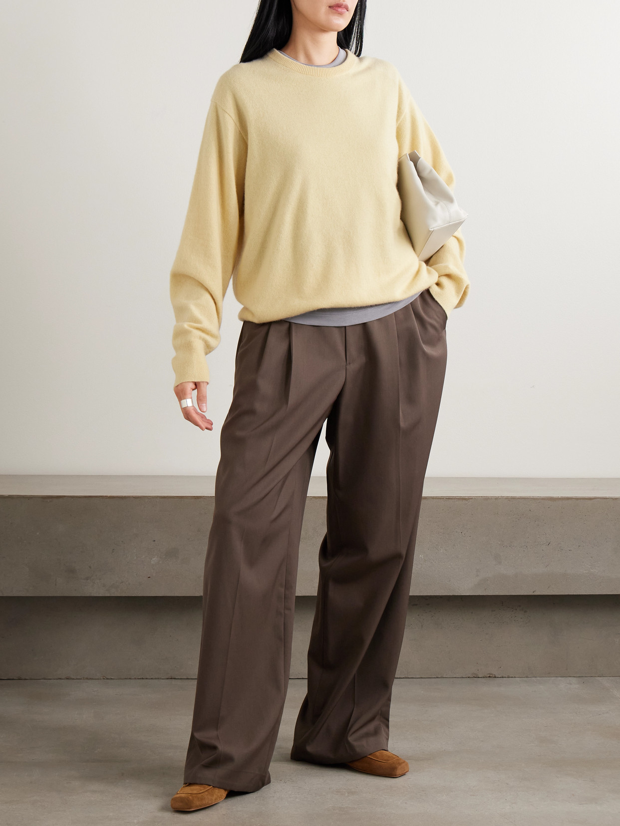 Brushed-Cashmere Sweater