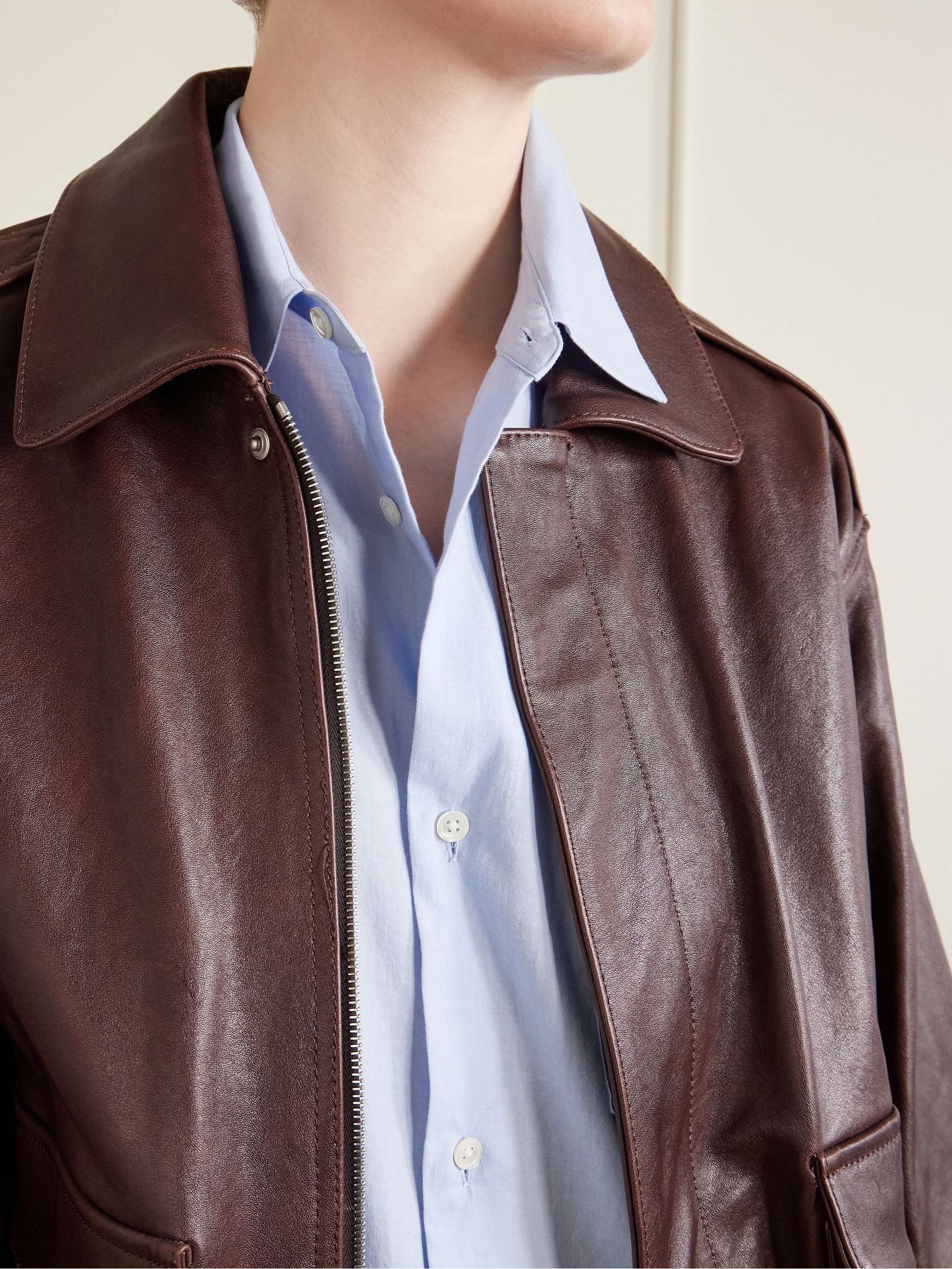 SSSTEIN Suvin cotton-poplin shirt | NET-A-PORTER