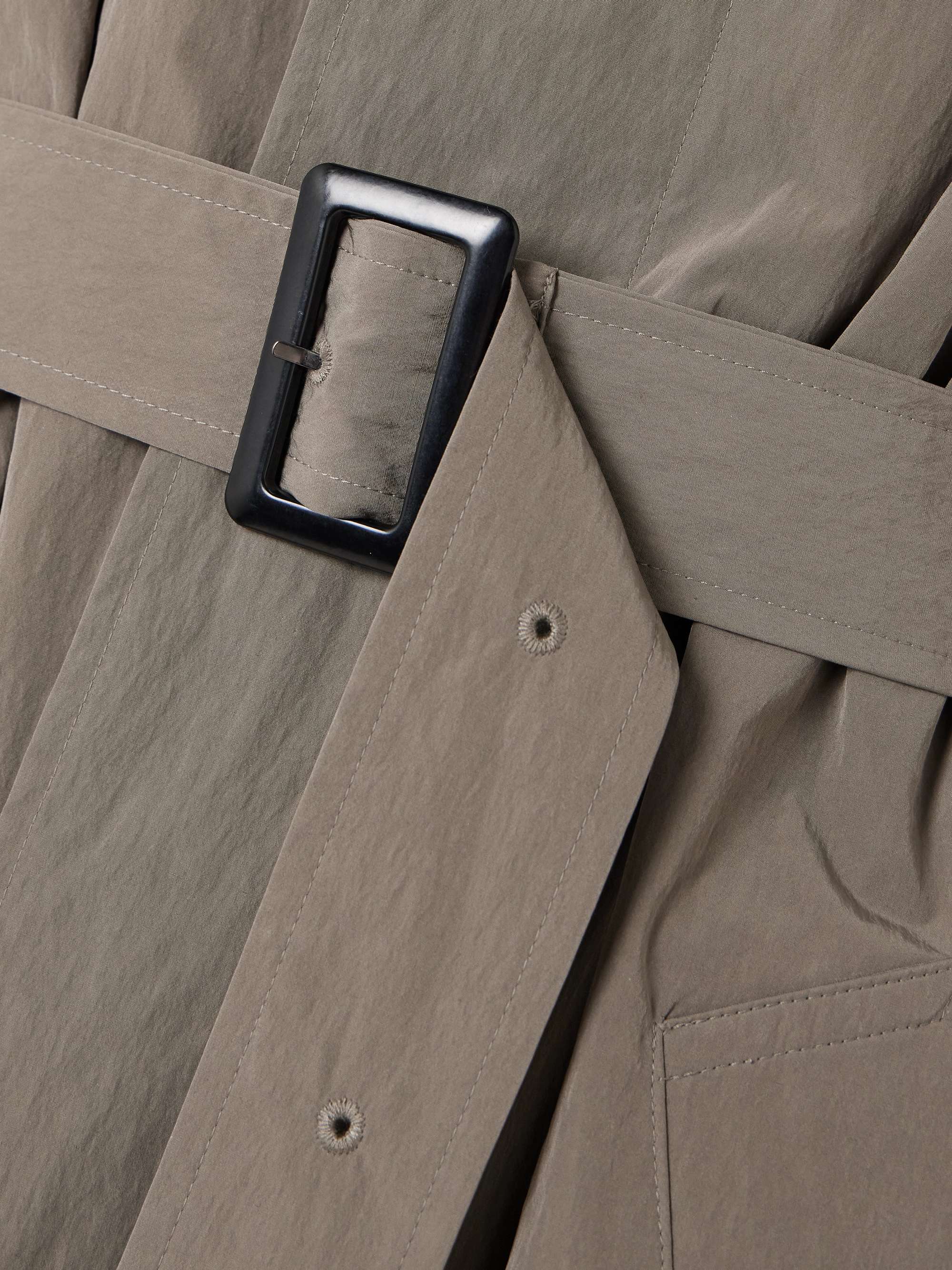 SSSTEIN Layered crinkled-shell trench coat | NET-A-PORTER