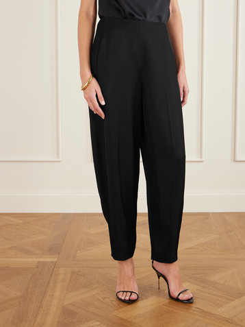 Fforme Yvette twill barrel-leg pants
