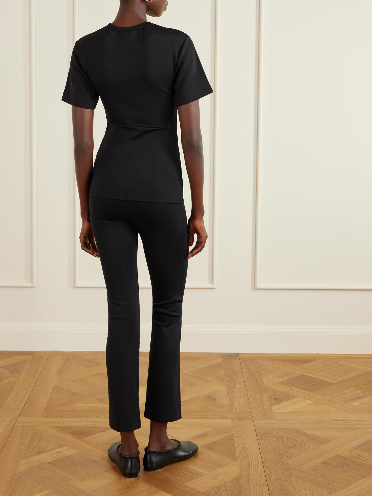 Fforme Romi Scuba T-shirt In Black