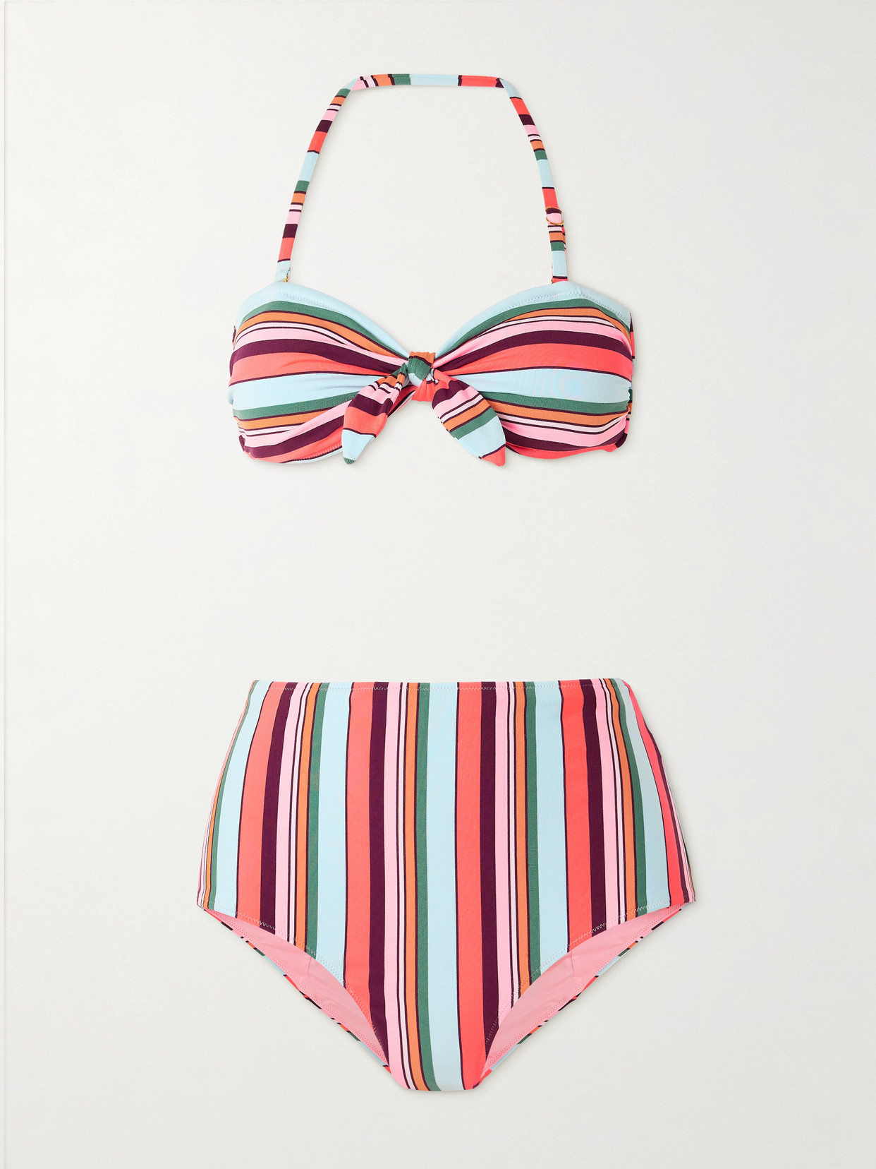 Lemlem Ava + Elsi Printed Ribbed Bikini In Multi