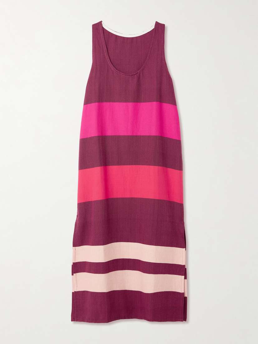 Lemlem Lilian Striped Cotton Midi Dress