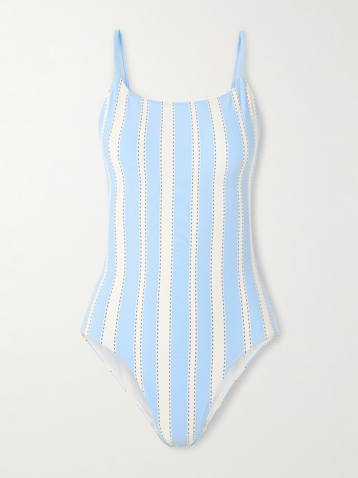 Lemlem Elene Striped Swimsuit In Blue