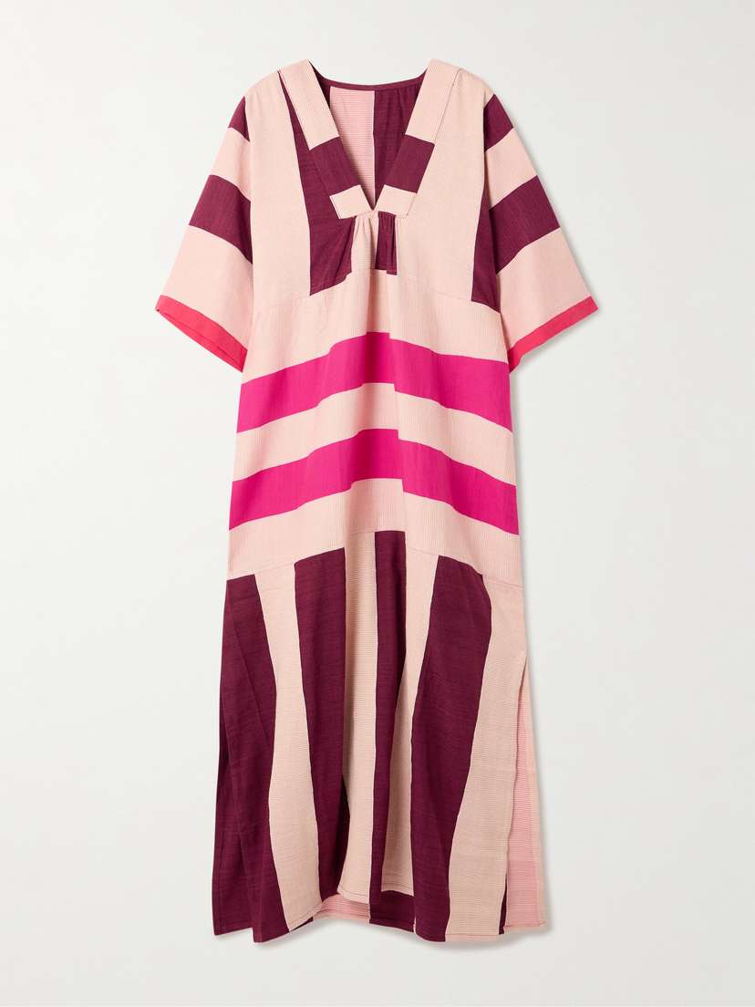Lemlem Edna Paneled Cotton Maxi Dress