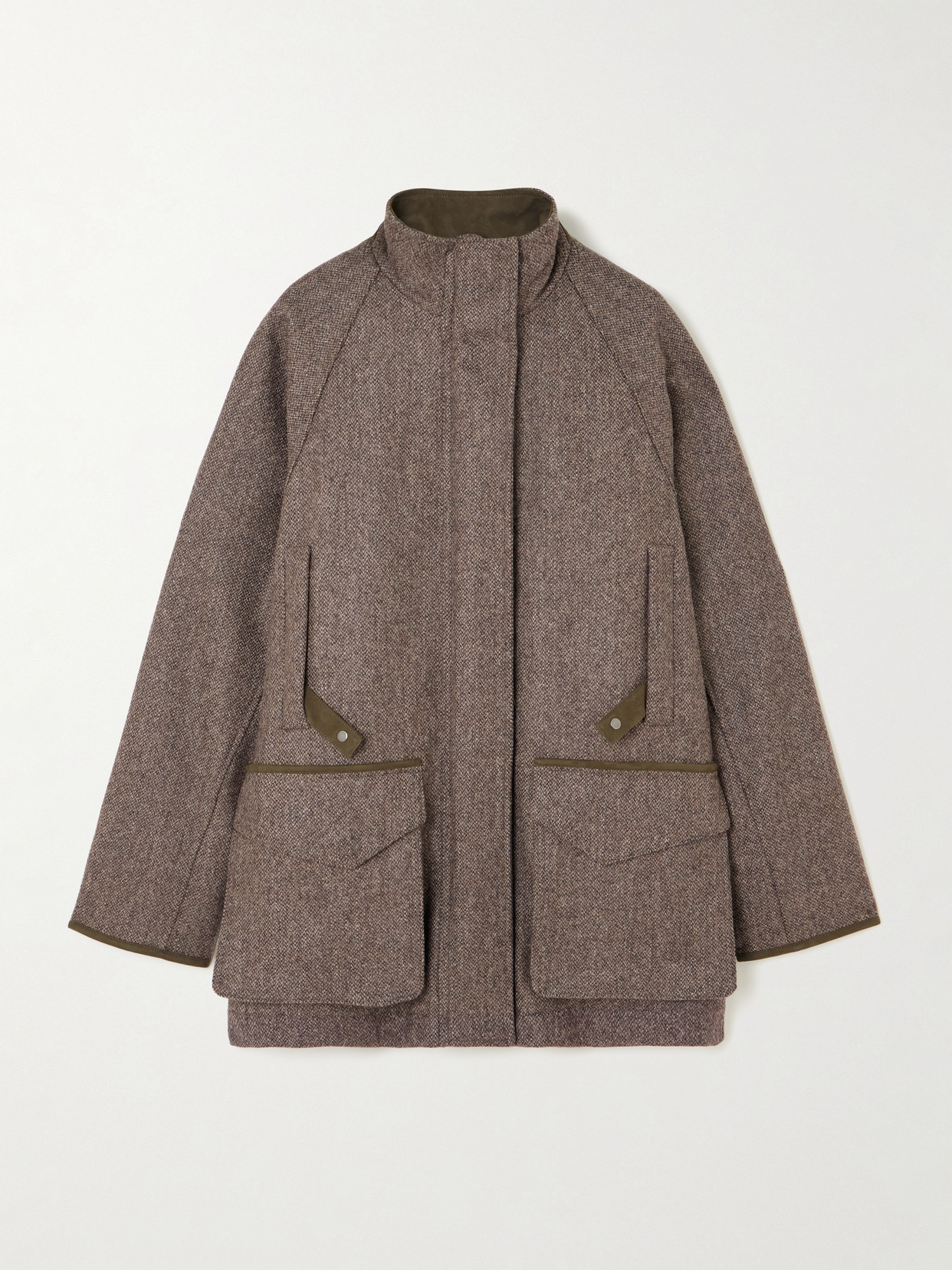 Purdey Wool-tweed Jacket In Brown