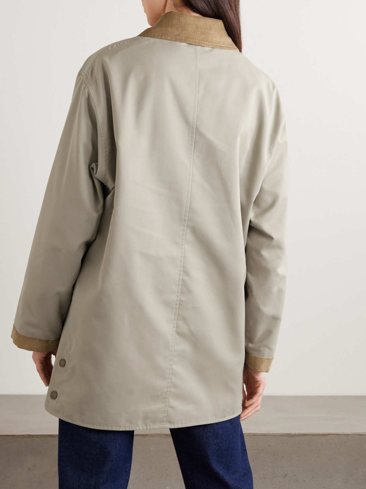 Vita Clipper Corduroy-Trimmed Jacket