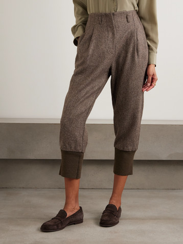 Purdey Breeks wool-tweed tapered pants