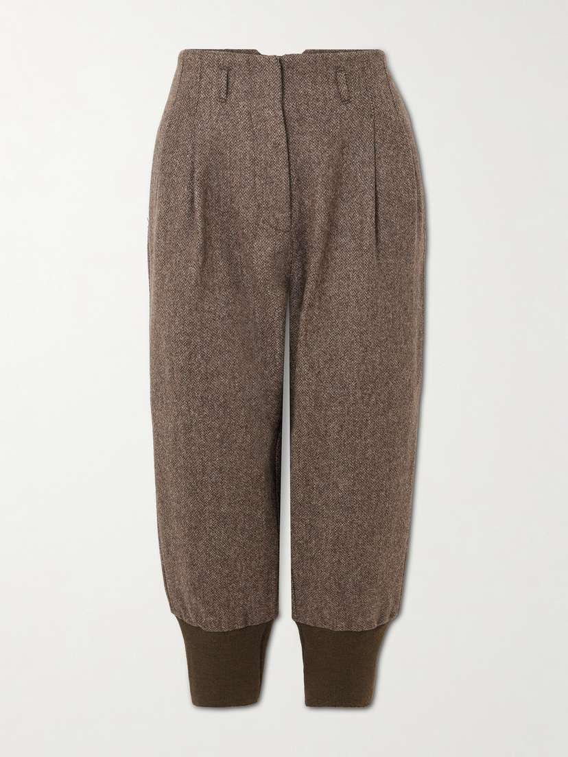 Purdey Breeks Wool-tweed Tapered Pants