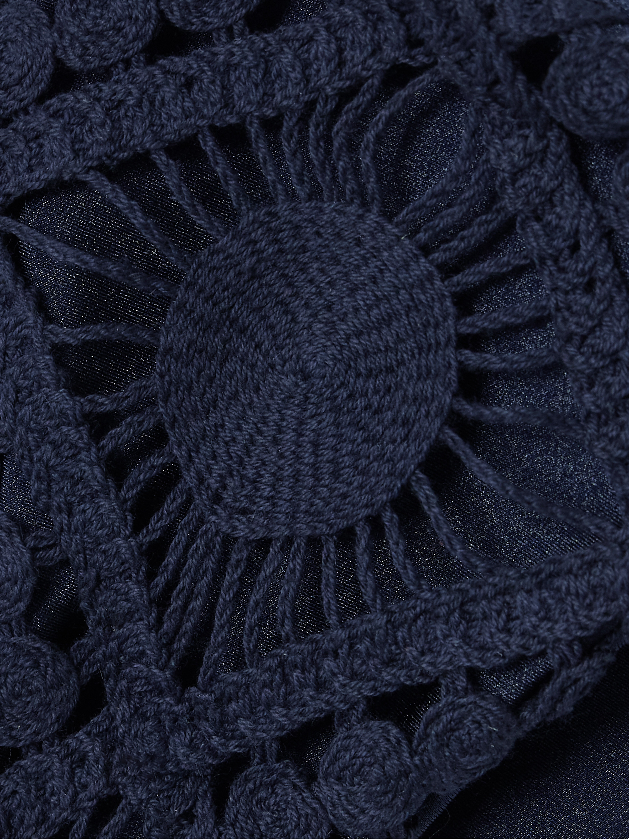 SARA CRISTINA Sun crocheted cotton triangle bikini