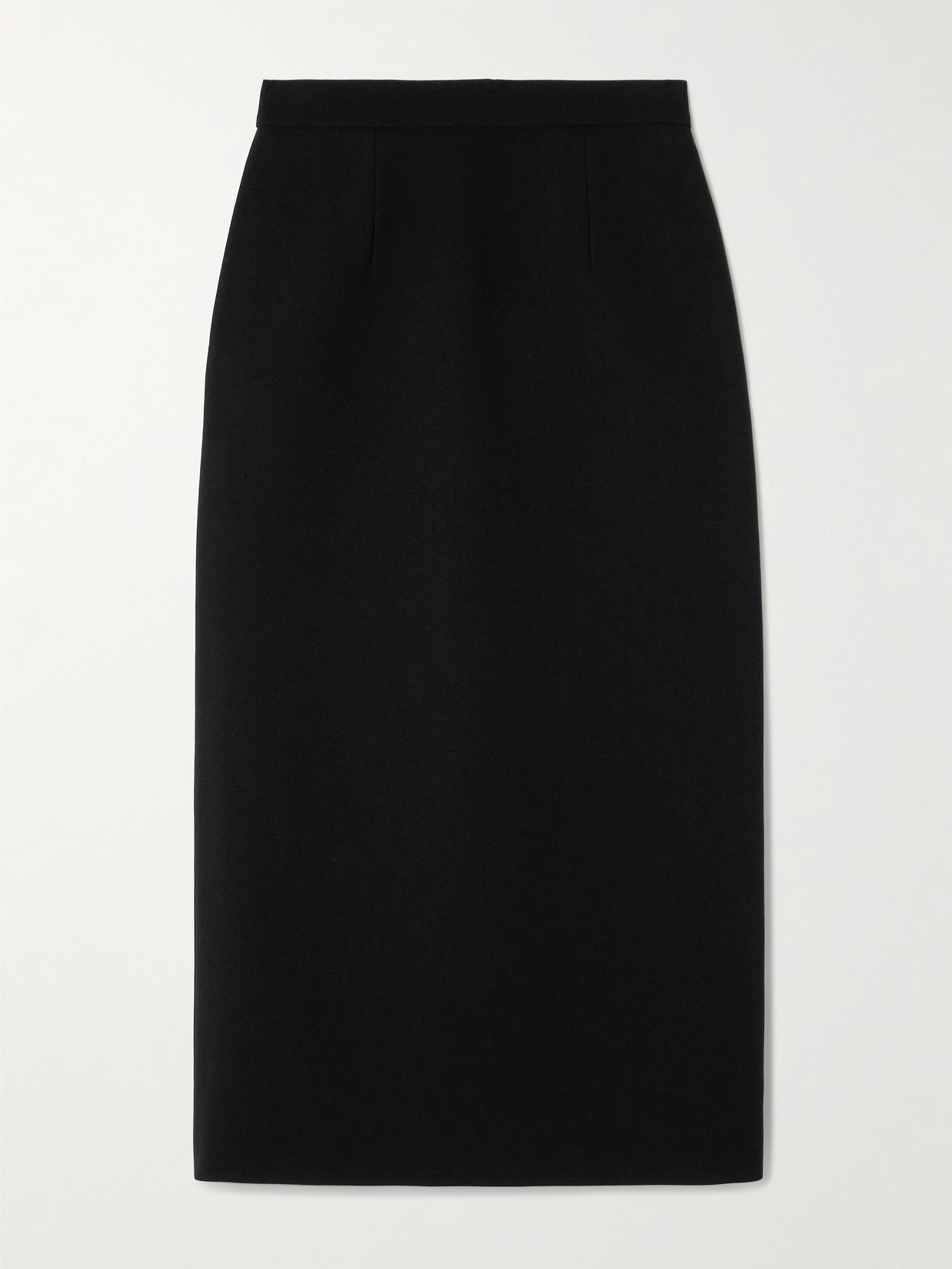 Roksanda Amel Two-tone Crepe Midi Skirt In Black