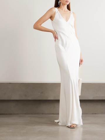 the row asymmetrical dress Asymmetrical Knee-Length Dress