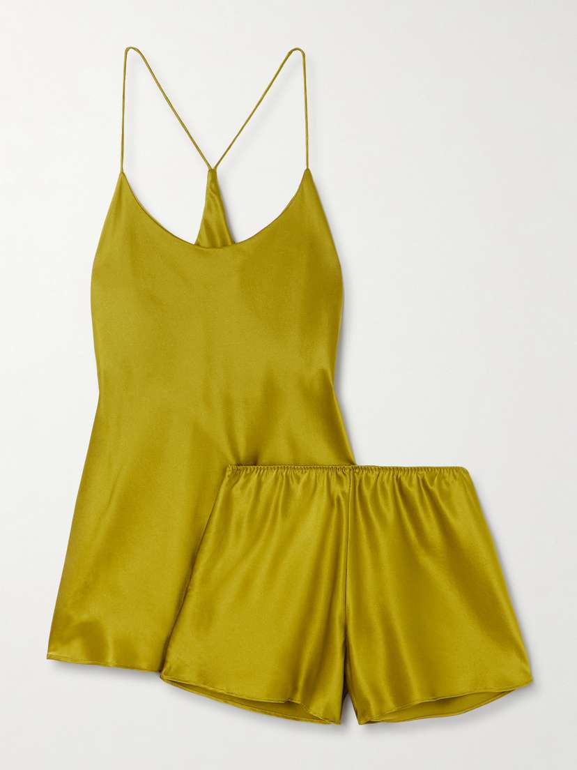 Olivia von Halle Bella Silk-satin Pajama Set