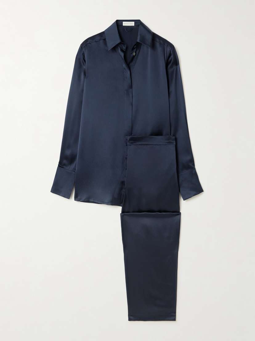 Olivia von Halle Bacall Silk-satin Pajama Set