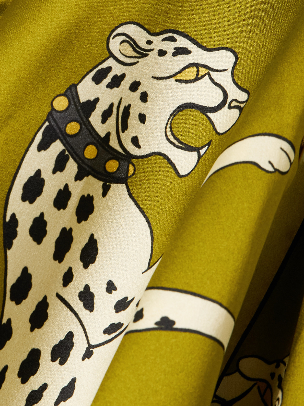 Olivia Von Halle Womens Lila Chanson Leopard-print Silk Pyjama Set Xs In Green