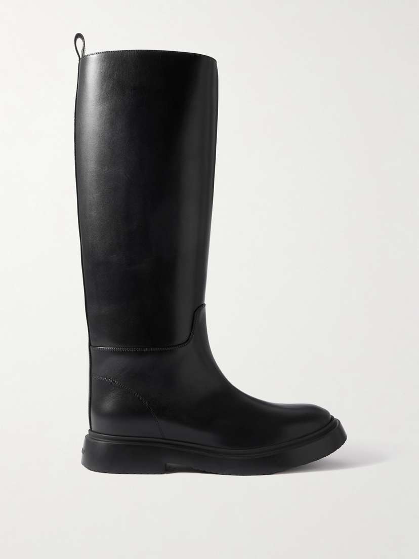 Proenza Schouler Bank Leather Knee Boots