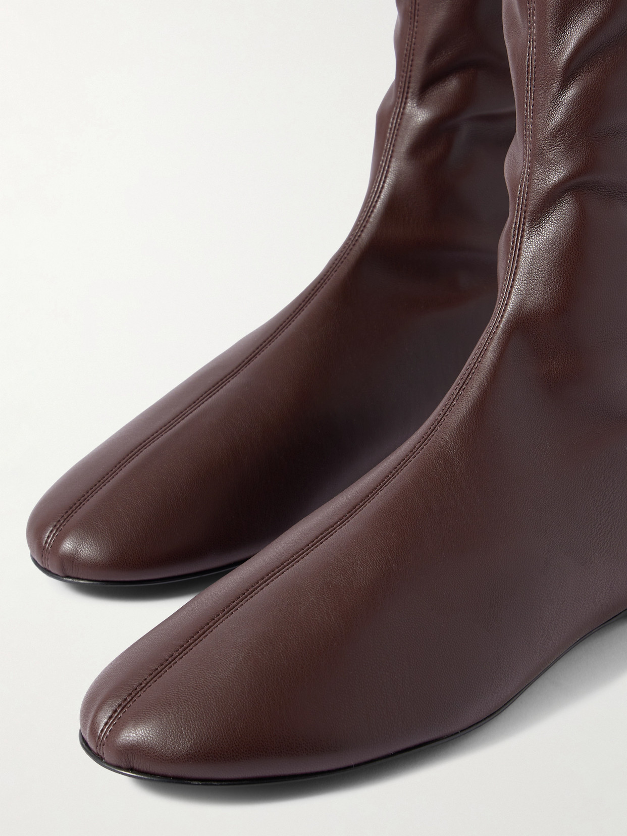 Proenza Schouler Tee Over-the-knee Boots In Burgundy