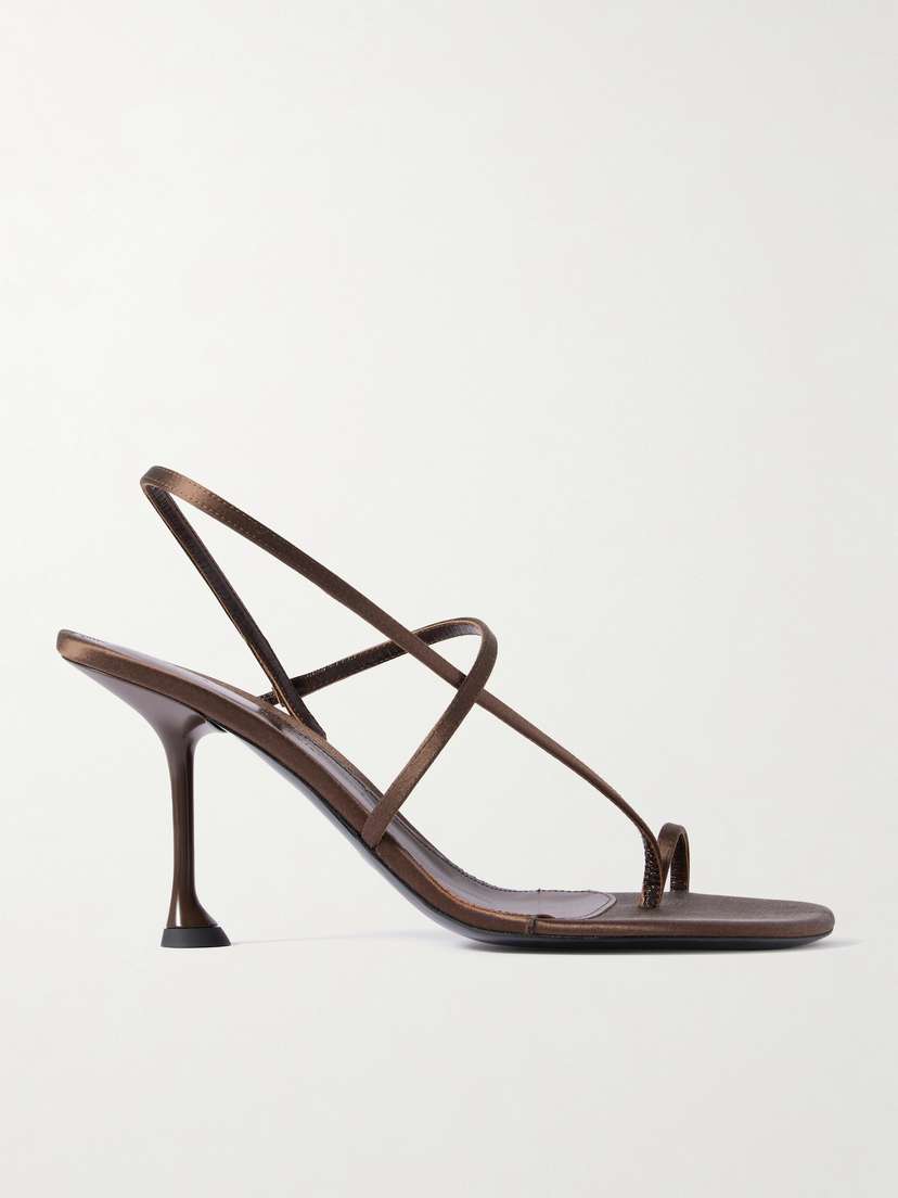 Proenza Schouler Tee Satin Slingback Sandals