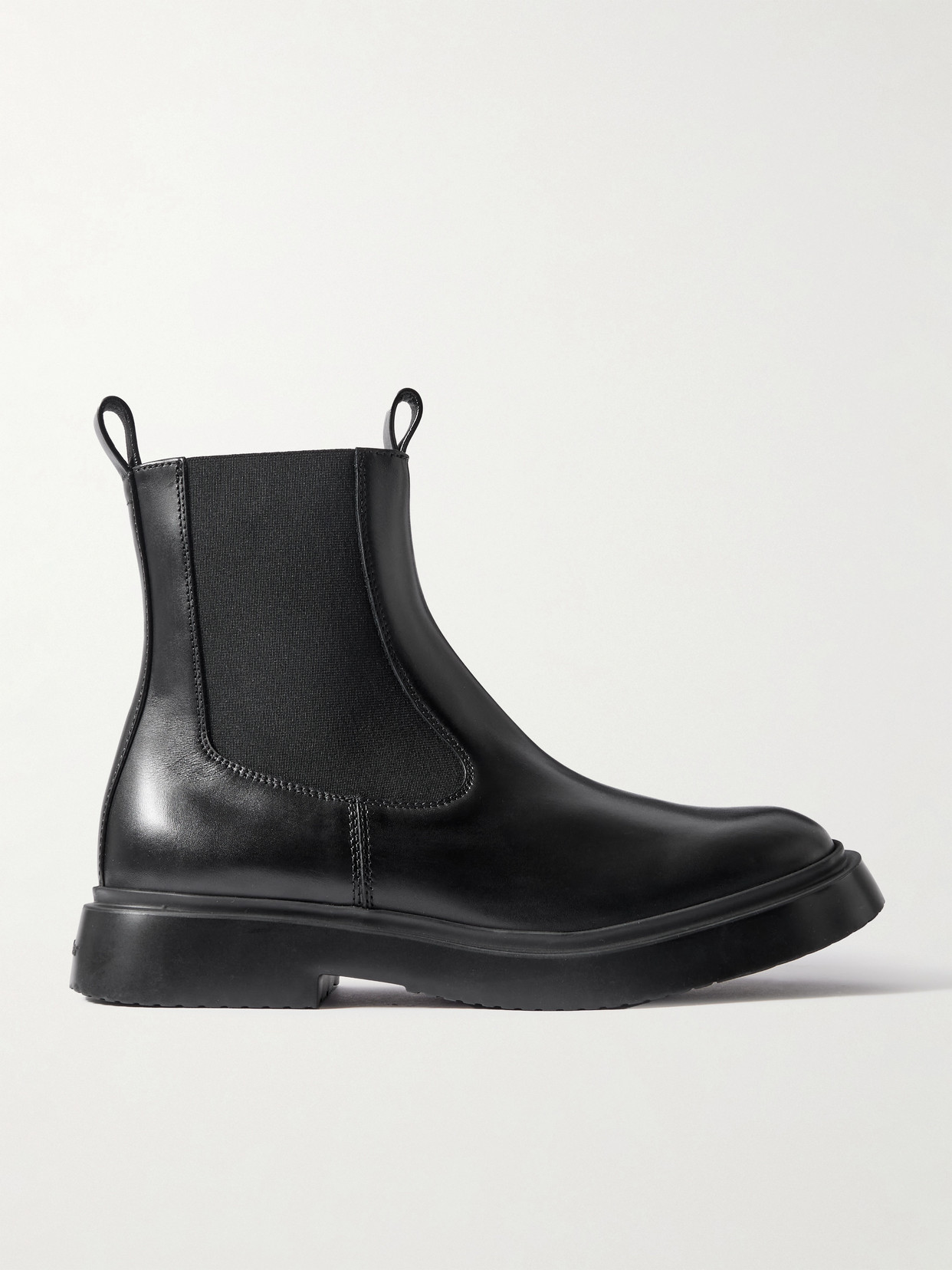 Proenza Schouler Bank Leather Chelsea Boots In Black