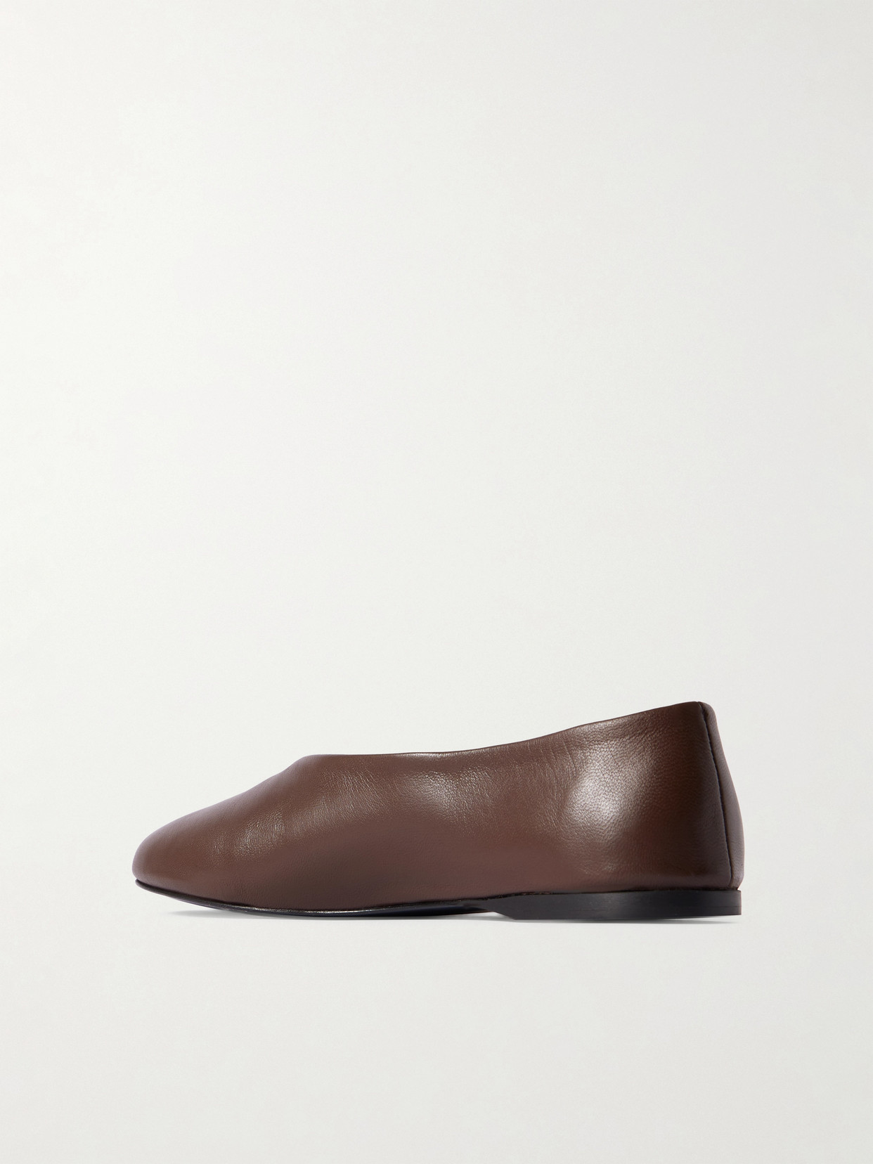 Proenza Schouler Tee Leather Ballet Flats In Brown