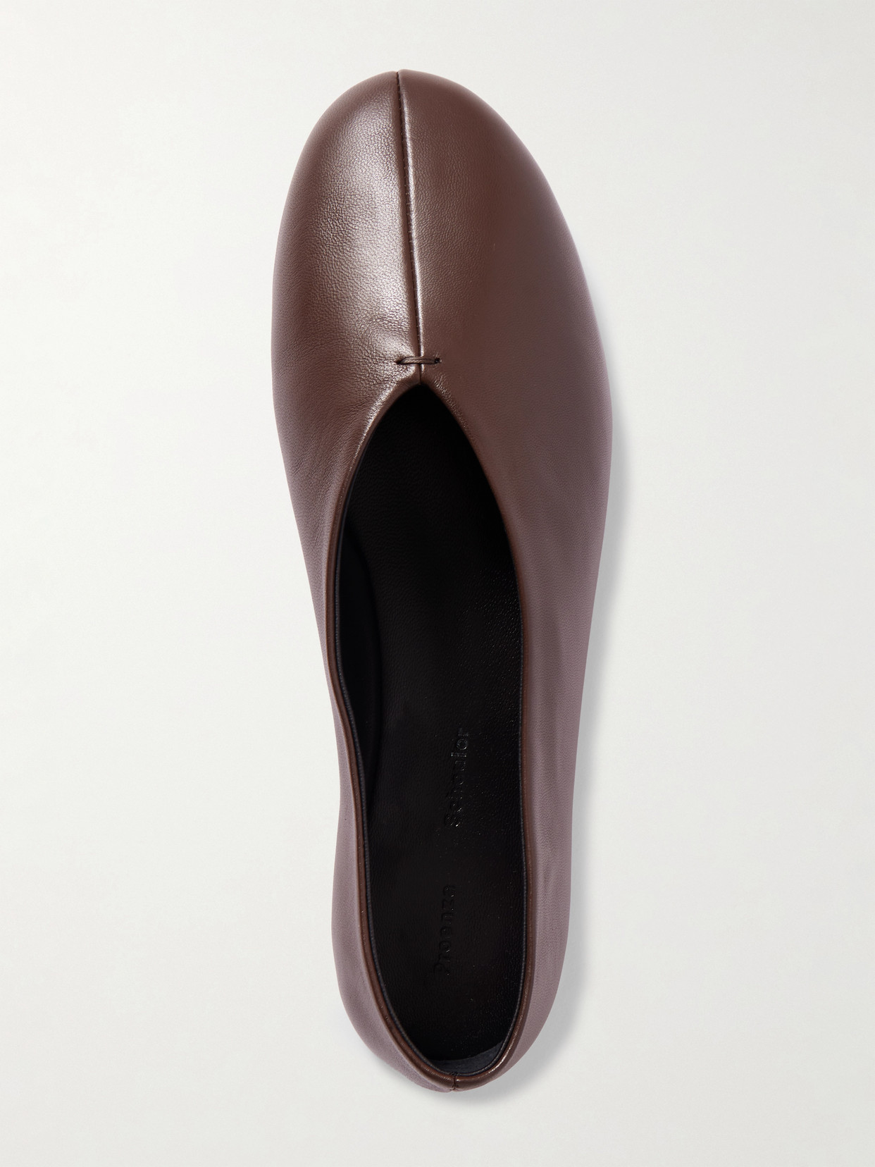 Proenza Schouler Tee Leather Ballet Flats In Brown