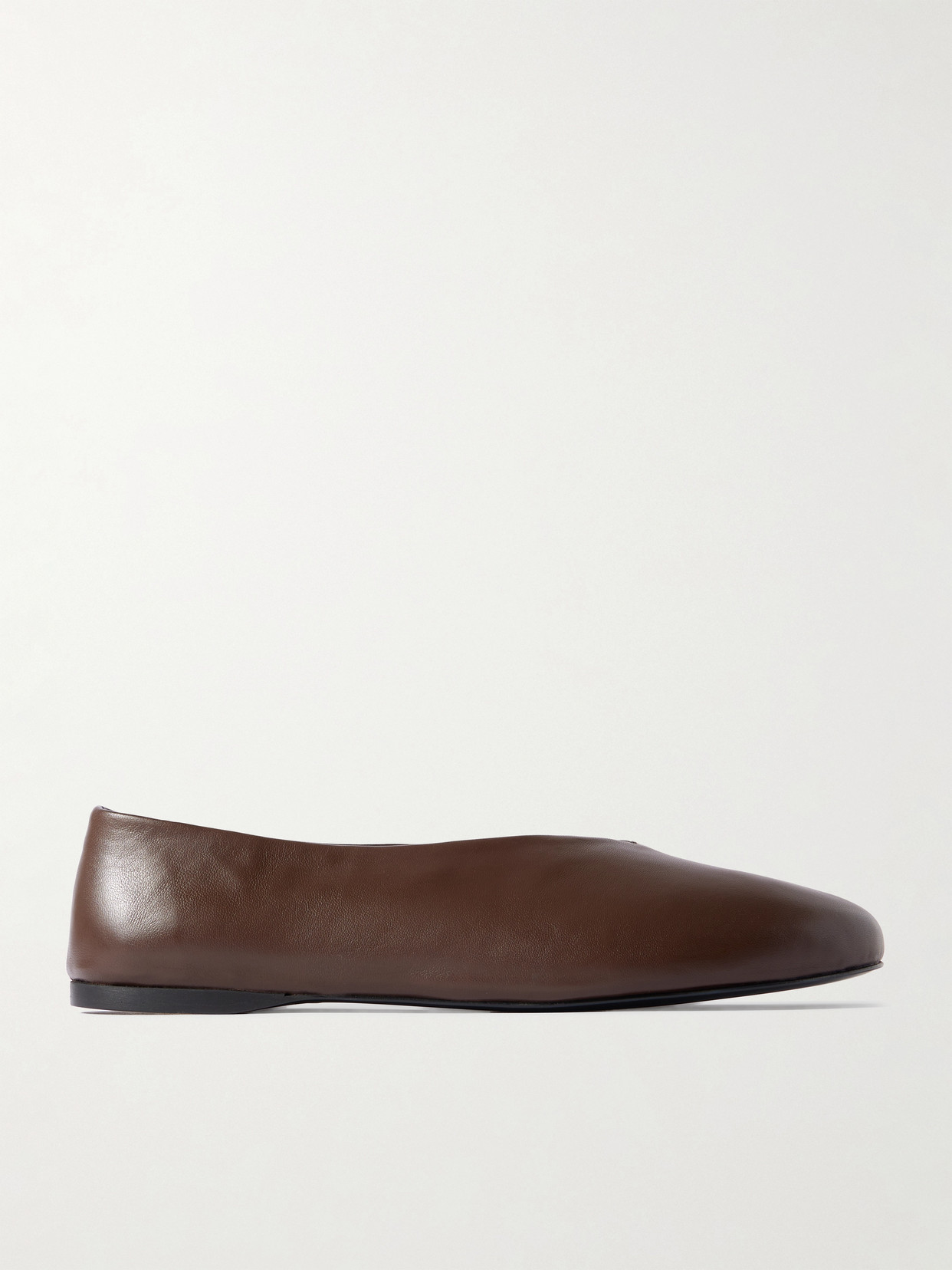 Proenza Schouler Tee Leather Ballet Flats In Brown